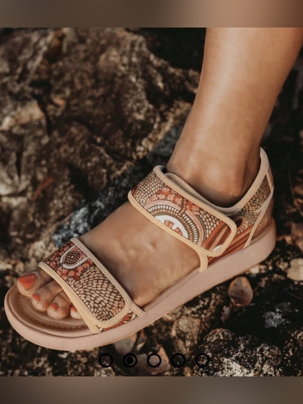 TWOOBS OG Julpunu Sandals US 8.5 AU 8 EU 39 Cungelella Art Indigenous